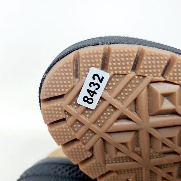 Converse Chuck Taylor All Star De Lux Heel Shoes Womens 8 Black Lug Hi Sneaker - Picture 15 of 15